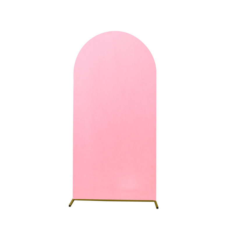 Tela de fondo de boda de arco grande Tela de fondo de fiesta de cumpleaños de alta elasticidad Tela de fotografía Tela de fondo semicircular Tela Puerta de arte