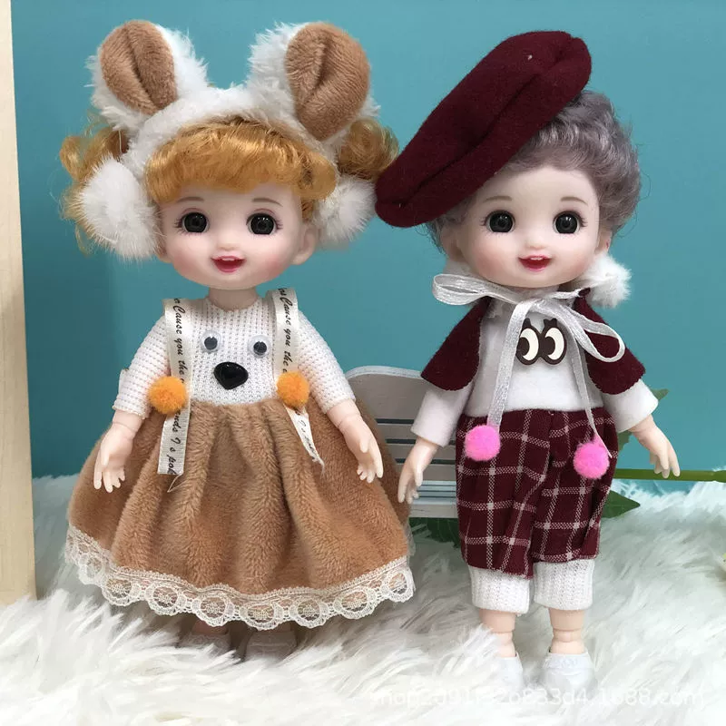 Набор кукол — Принцесса поиграем вDress-Up 17 см, Семейный набор для игры с несколькими нарядами