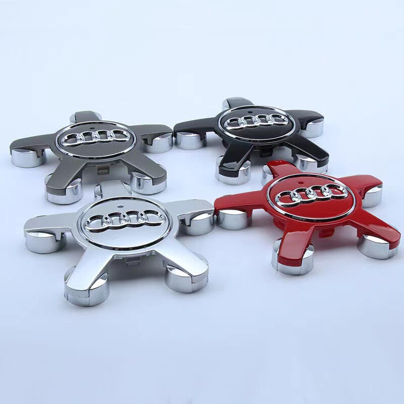 Suitable for Audi five-claw wheel hub cover A4L // A5/A6L black five-claw car tire center logo cover 135mm