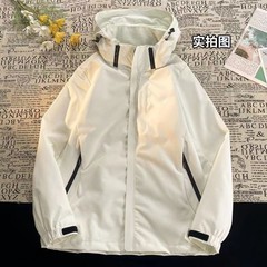 bh23371秋季男女情侣款硬核机能风勾家户外运动休闲连帽冲锋衣