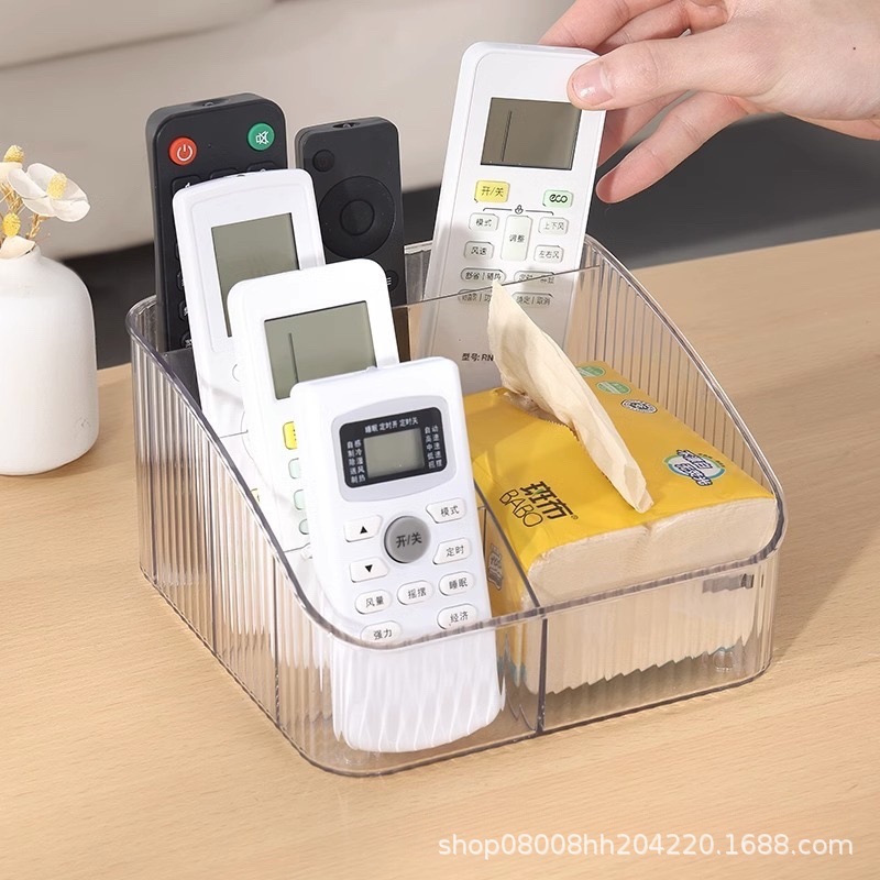 High-end Acrylic Multi-functional Napkin Storage Box with Remote Control Storage Cabinet for Living Room Coffee Table