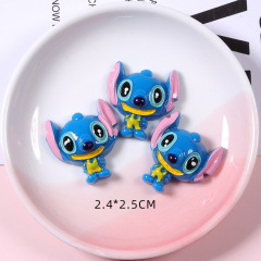 廠家卡通動物史迪仔樹脂飾品配件 汽車用品裝飾diy手機殼貼片