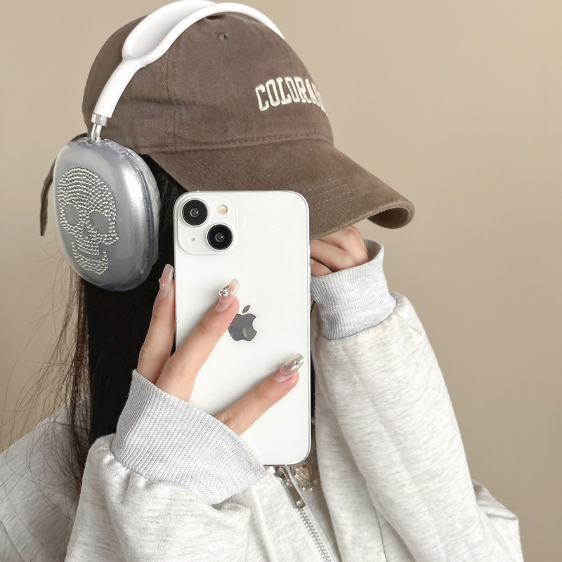 Suitable for AirPods Max Headset Protective Case Max Cross-border Skull Head Headset Apple Headset Protective Case