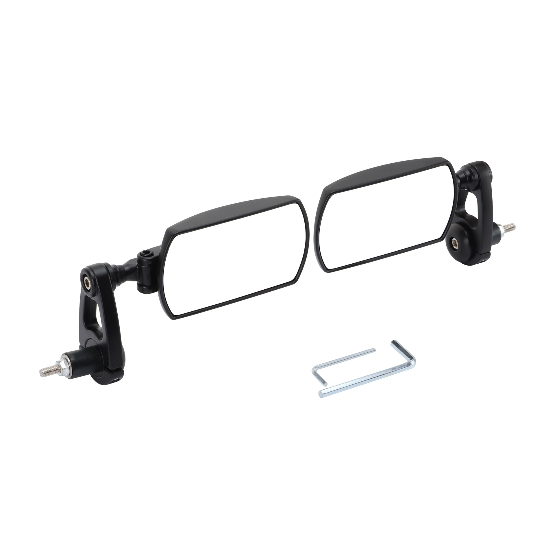 GOOFIT rearview mirror suitable for motorcycle 360 ° adjustable 17-19mm handle mirror rearview mirror black