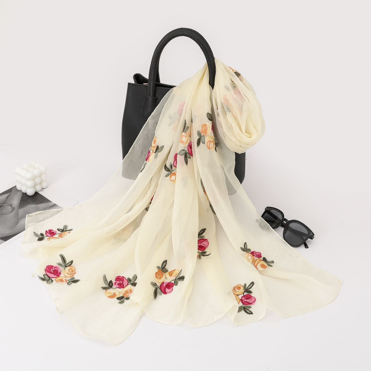 베이지(3꽃 쉬폰)