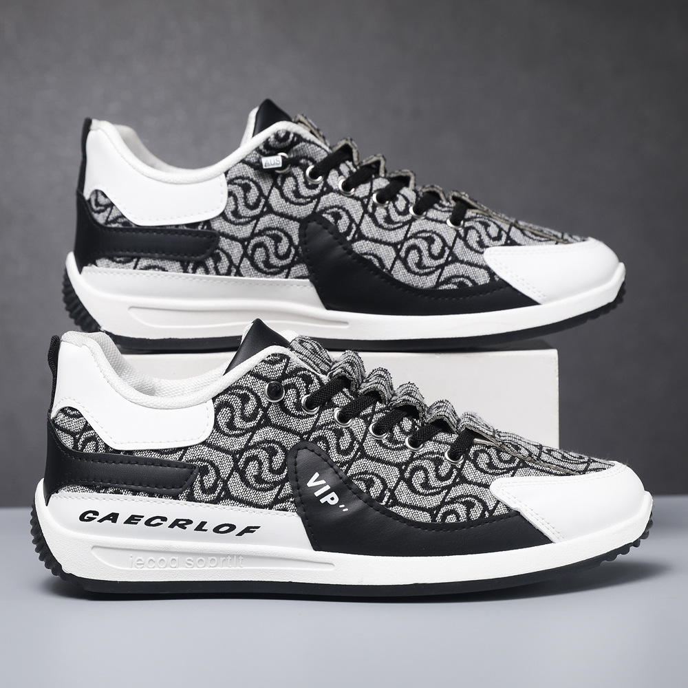 Zapatos de hombre 2025 otoño nuevo estilo transpirable hombre cómodo ocio tendencia deportiva de suela gruesa zapatos de papá perezoso tendencia para hombre