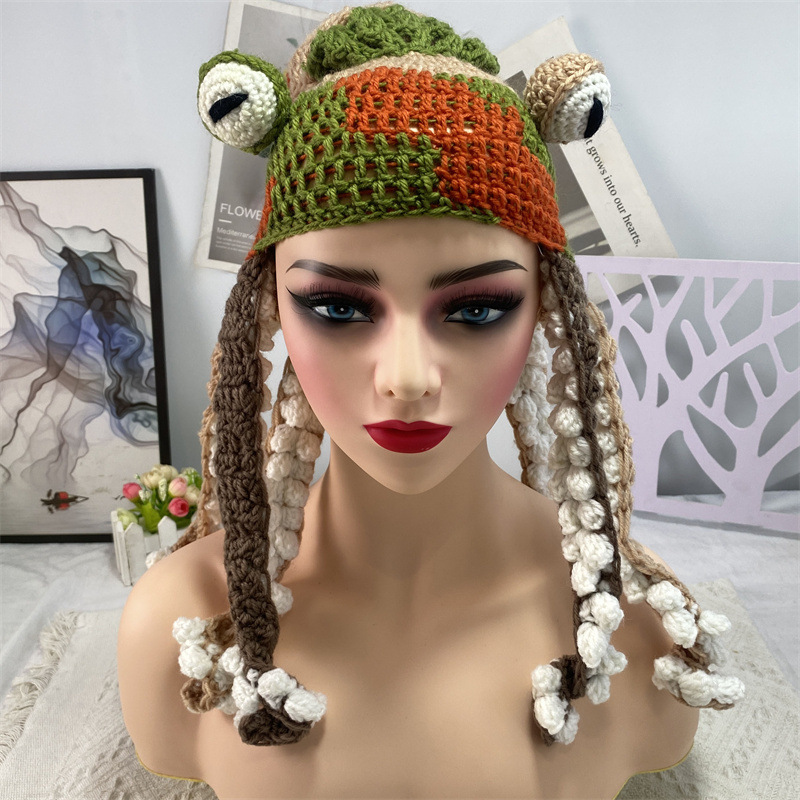 Amazon comercio exterior nueva fiesta transfronteriza para adultos Tricky Funky Octopus Head Sombrero de pulpo de ganchillo