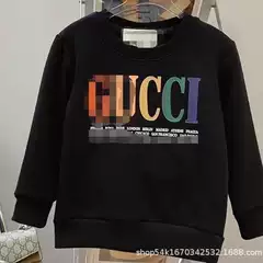 Fashion brand autumn and winter series Mojia men and women couple same style printed parent-child sweater printed heavy round neck sweater