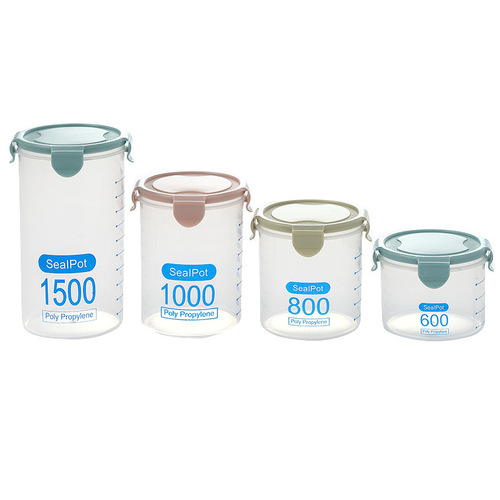 Food preservation sealed jar, grain storage jar, refrigerator kitchen coffee dried fruit plastic vacuum preservation box