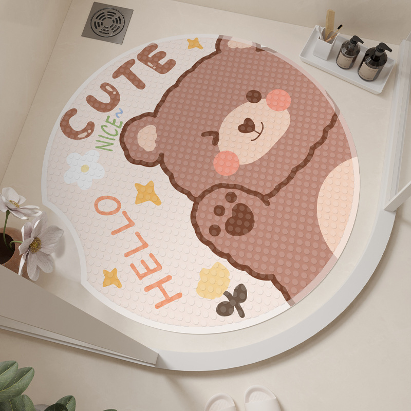 CUTE Bear-Round (2세대 욕실매트)