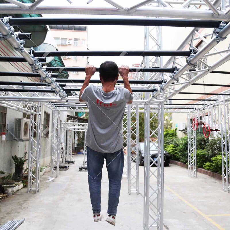 Family & Playground & outdoor fitness ninja warrior accessories climbing exercise rack monkey bar monkey bar