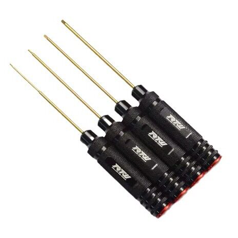 RTW HSS high speed steel metric hexagon socket screwdriver suit single batch head 1.5-2-2.5-3.0 red cover