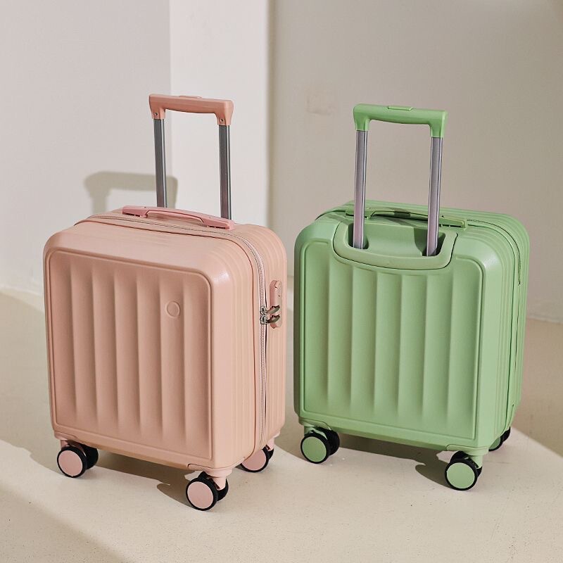 Small Carry-On Suitcase, Small 18-Inch 20-Inch Lightweight Airplane Mini Password Box for Men and Women, Free Checked Box