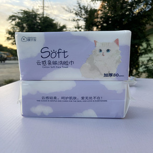 Aierbao Exposable Thickened 200G Disposable Face Washing Towel Thickened No Flocculation Mother and Child Can Use Face Washing Towel