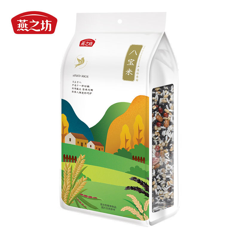 Yanzhifang Babao Rice Coarse Cereals Babao Porridge Rice Raw Cereals Mixed Cereals Coarse Cereals Babao Porridge 1kg
