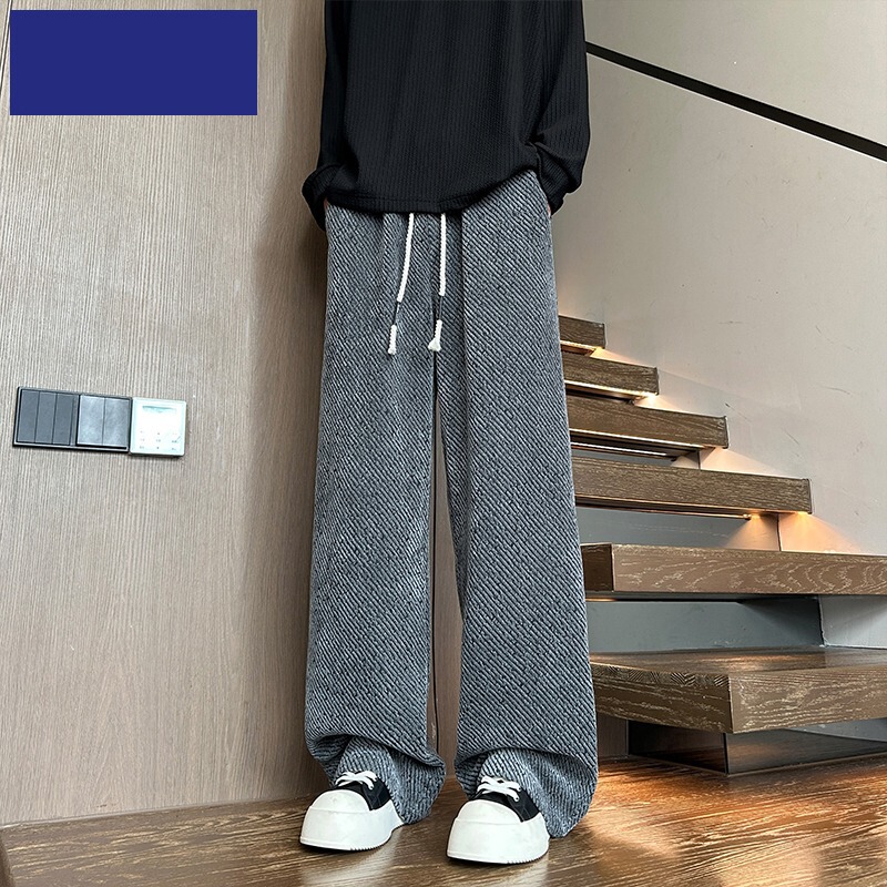 Zebra Print Casual Straight Pants Men's Spring and Autumn Trendy Loose Plus Size Drape Sweatpants Versatile Boxer Shorts