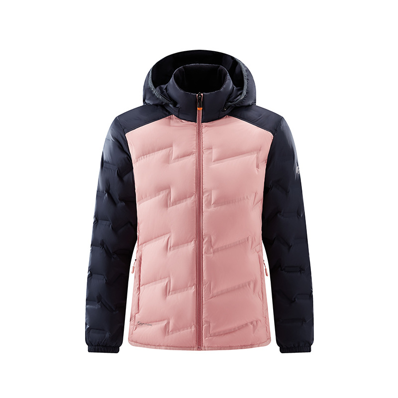 Chaqueta de plumón de mujer japonesa y coreana simple chaqueta de chaqueta de plumón corta ligera una lotería