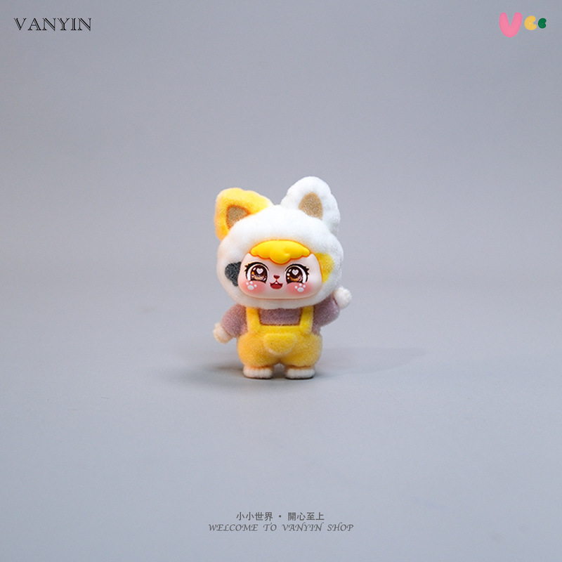 新しい手を振る子猫漫画かわいい樹脂装飾品 diy ジュエリーカーアクセサリー卸売 ins|undefined
