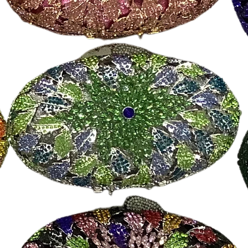 Bolsa de fábrica directa de diamantes transfronterizos bolsas de cristal de diamantes coloridas bolsas de cena vestidos bolsas de mano de mujer