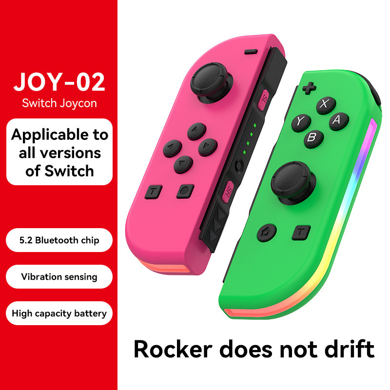 Switch左右手柄5.2蓝牙唤醒震动体感joycon游戏手柄带RGB灯|undefined