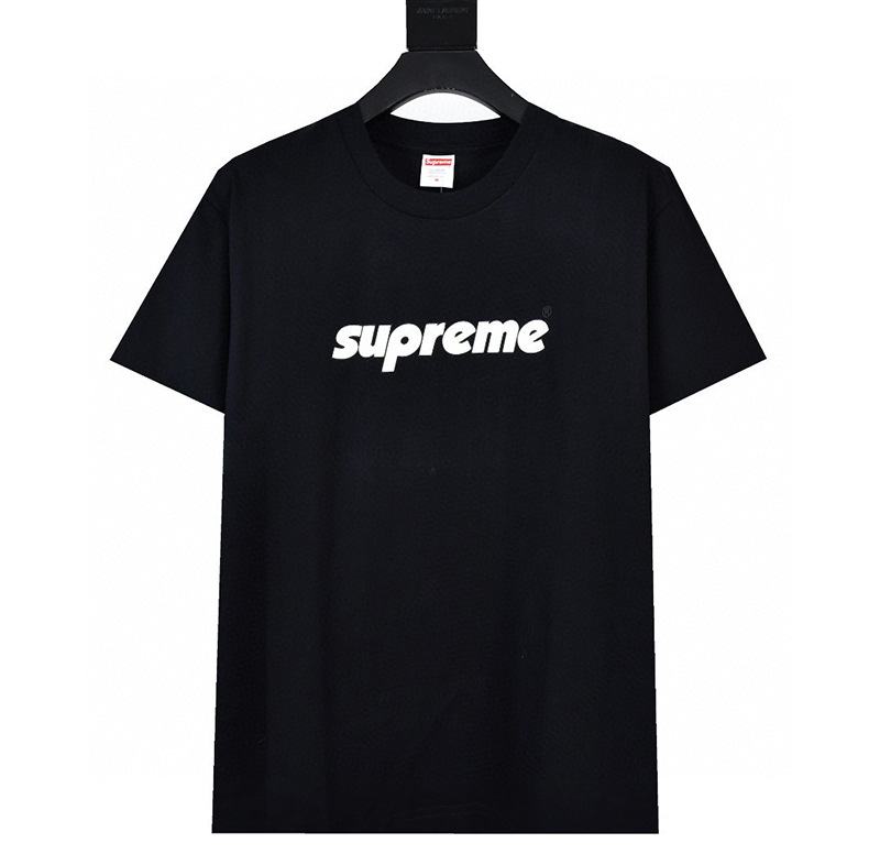 ヘビーウェイトクロスボーダー アメリカンファッション Supreme レタープリント Tシャツ BOX ラウンドネック 半袖 メンズ レディース ゆったり カジュアル Tシャツ 男女兼用