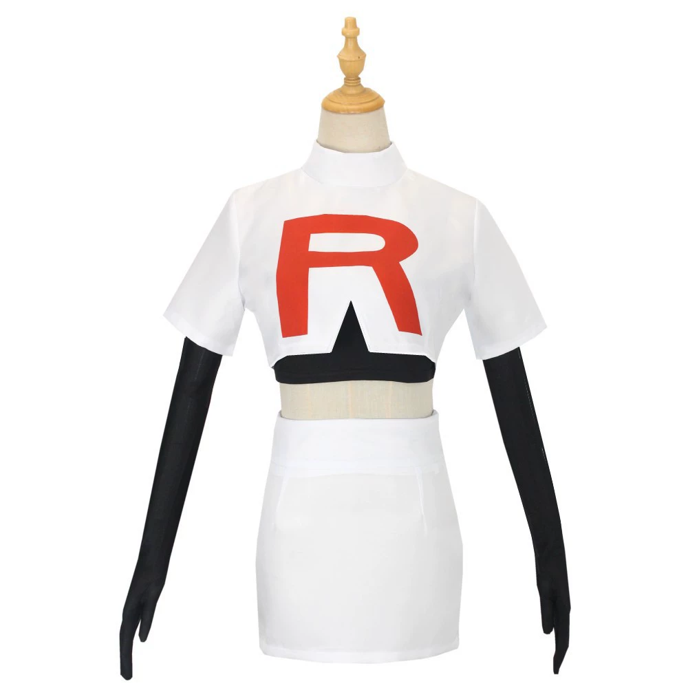 Косплей костюм Покемон Team Rocket Мусаши (Коджиро), 2D косплей-костюм