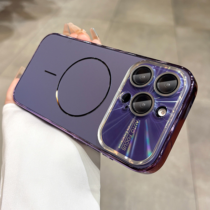 适用苹果大视窗iphone17promax手机壳带镜头膜17磁吸细圈全包硬壳|undefined