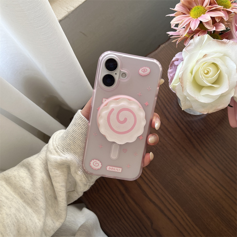 40g Weight iPhone Applicable Brands Phone Cases Classification Acrylic Material Cartoon Pattern Cute, Sweet Style Pink, Blue Color Acrylic Cartoon Cute Sweet Phone Cases Phone Accessories 6