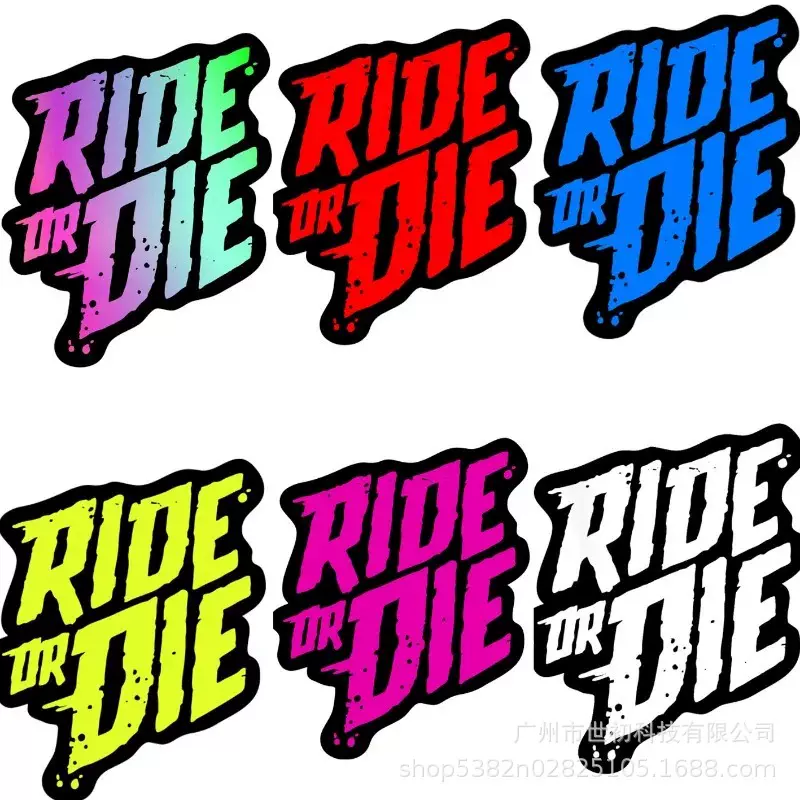 自行车车架贴纸 DIY山地车Mtb贴纸 RIDE DIE摩托车防水乙烯基贴花