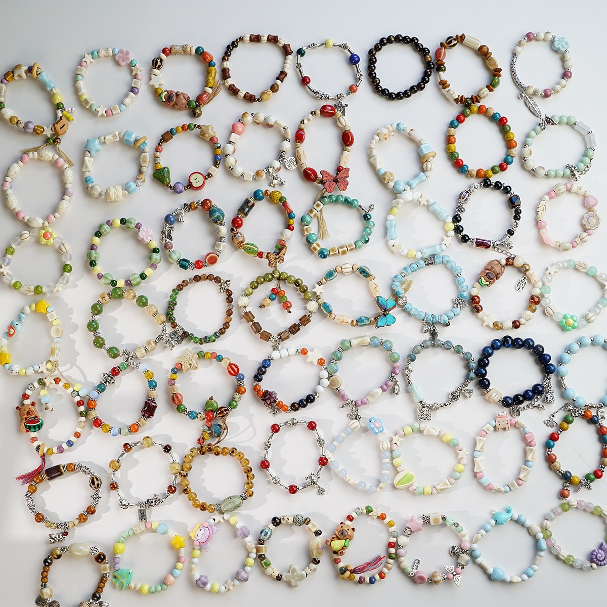 景德镇陶瓷手串新中式情侣手链女简约饰品摆摊热销文玩转运饰品