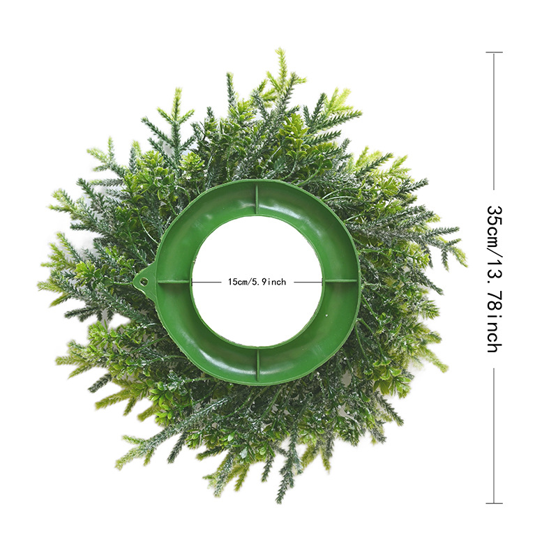 2025 nuevo producto transfronterizo rama de pino crema colgante guirnalda de aguja de pino decoración del festival de Amazon hogar candelabro de Navidad guirnalda