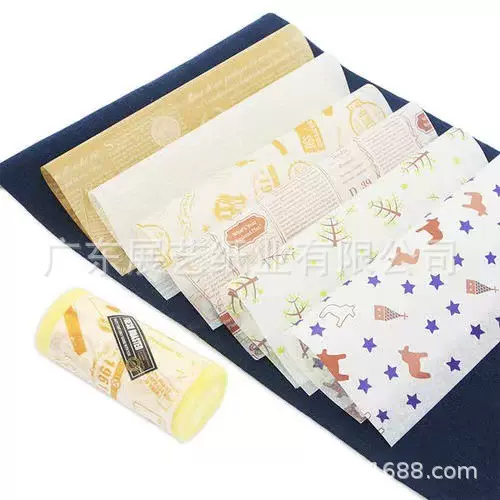 餐垫纸硅油纸 蒸笼纸印花油纸印刷三明治汉堡垫纸防油环保防潮纸