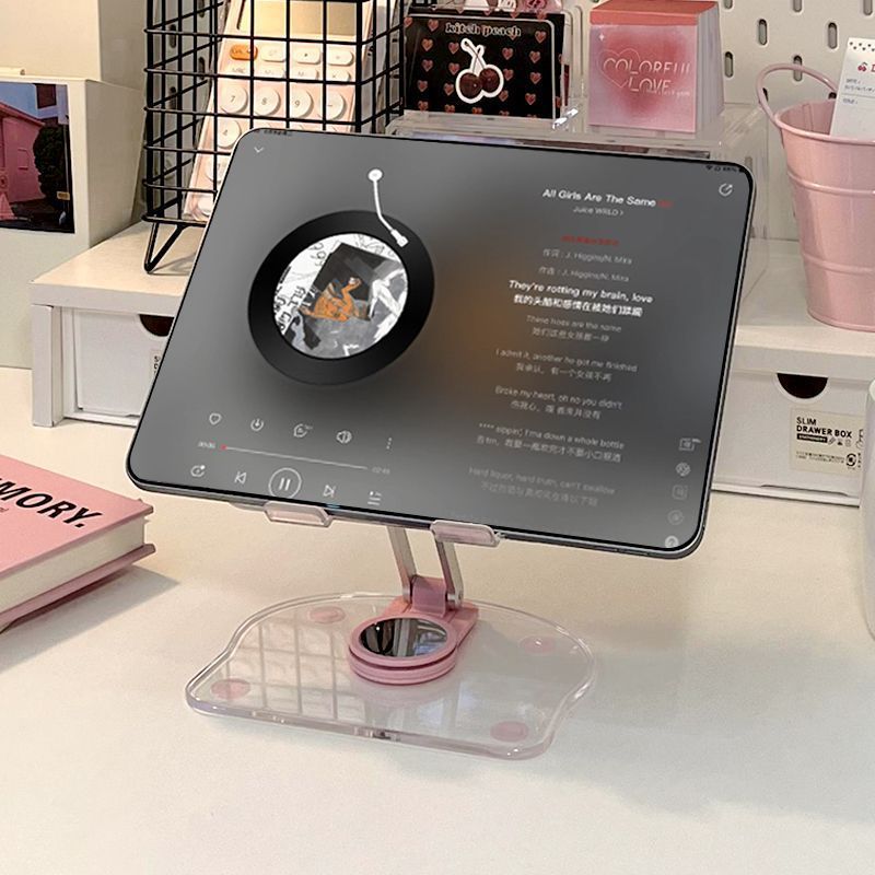 Tablet Suitable for iPad Stand Acrylic Transparent Adjustable Desktop Mobile Phone Stand Desktop Universal Lazy Person
