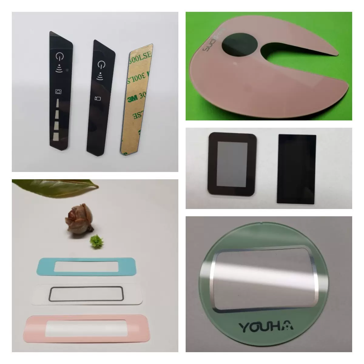 丝印镜片面板生产加硬PC镜片 导入仪亚克力面板防刮花珠宝秤面贴