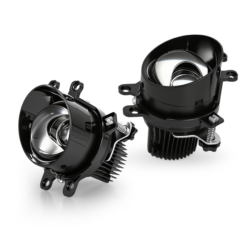 3. pulgadas tres luz matriz LED lente de lámpara de niebla de doble luz 45W de alta potencia para automóviles de modificación de luz alta y baja soporte universal