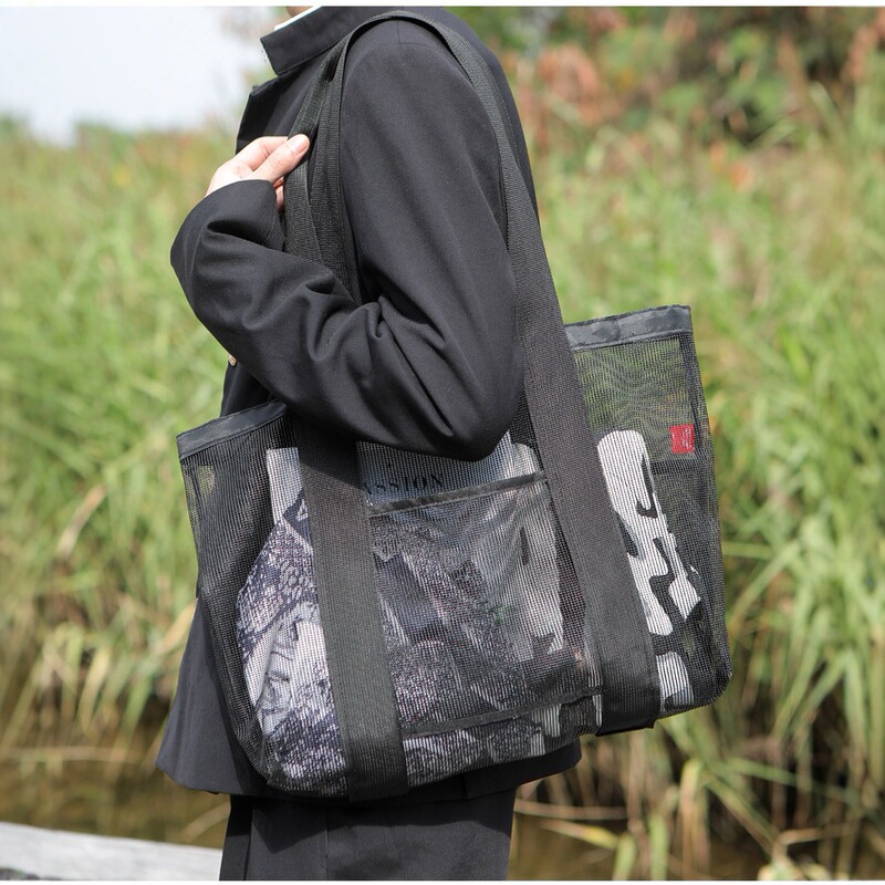 Beach Bag Mesh Travel Dirty Clothes Mesh Wash Storage Bag Wash Bag Breathable Mesh Bag Storage Beach Bag Portable Beach Bag Mesh Travel Dirty Clothes Mesh Wash Storage Bag Wash Bag Breathable Mesh Bag Storage Beach Bag Portable