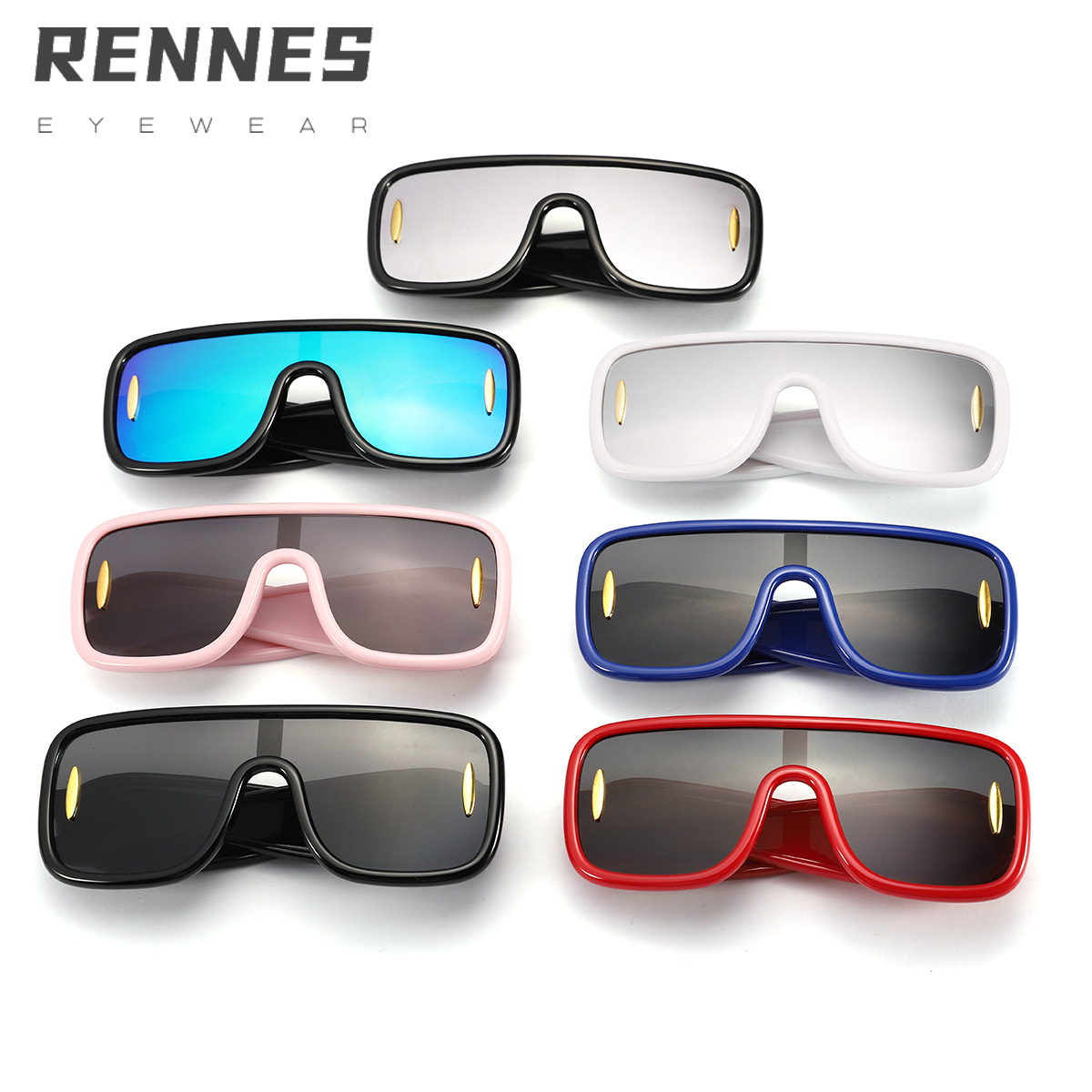 Nuevas gafas de sol para exteriores con montura grande y montura grande para niños transfronteriza