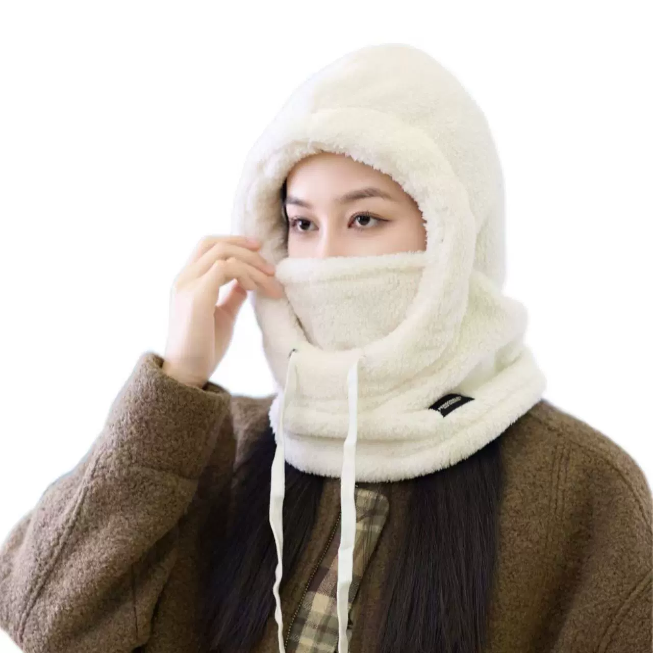 Scarf, windproof keep warm medical mask with hood