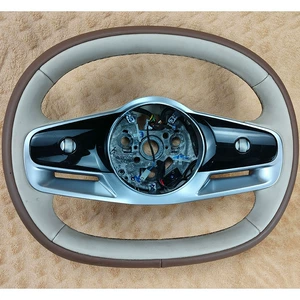 Compatible with Chery iCAR V23 steering wheel assembly 404AA1, featuring a two-tone genuine leather design and multi-functional buttons. Quality guaranteed
