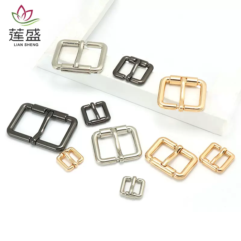 跨境新款包压铸针扣服饰包带长短调节箱包五金配件金属针通皮带扣
