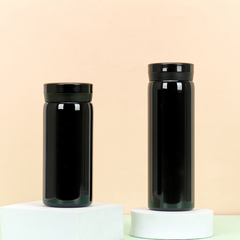 Nuevo INS estilo coreano 316 taza de vacío de doble capa mini red portátil de bolsillo rojo taza de agua de alto aspecto impreso LOGOTIPO