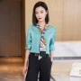 职业春季新款带领衬衫