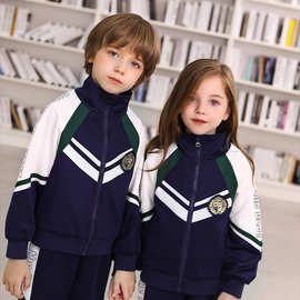 2022春秋季小学生校服幼儿园班服套装男女老师运动服学院风英伦风