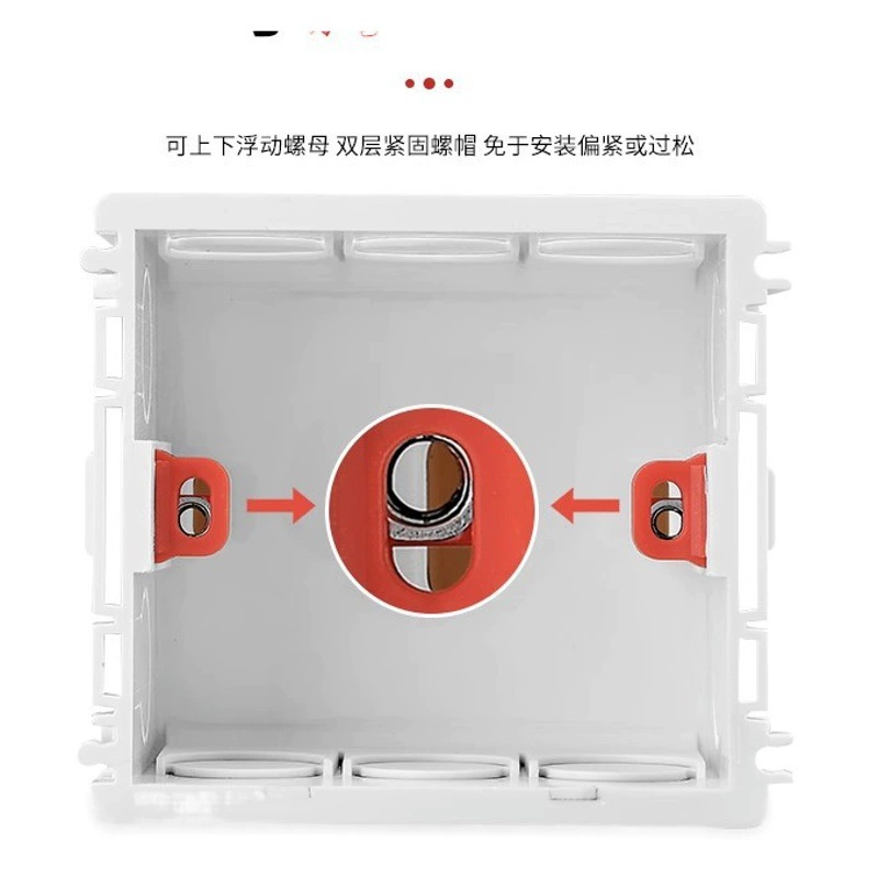 86 нижней скрытое коробкой всеобщее пламя ПВК кассеты гнезда переключателя стены-коробка распределительной коробки нижней коробки ретардант соединяя