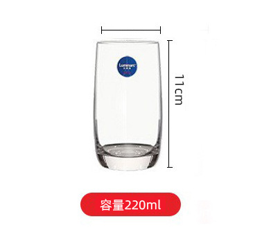 Copa cuadrada de vidrio lemeiya hogar engrosada taza de té taza de agua de vidrio reforzado conjunto taza de beber transparente