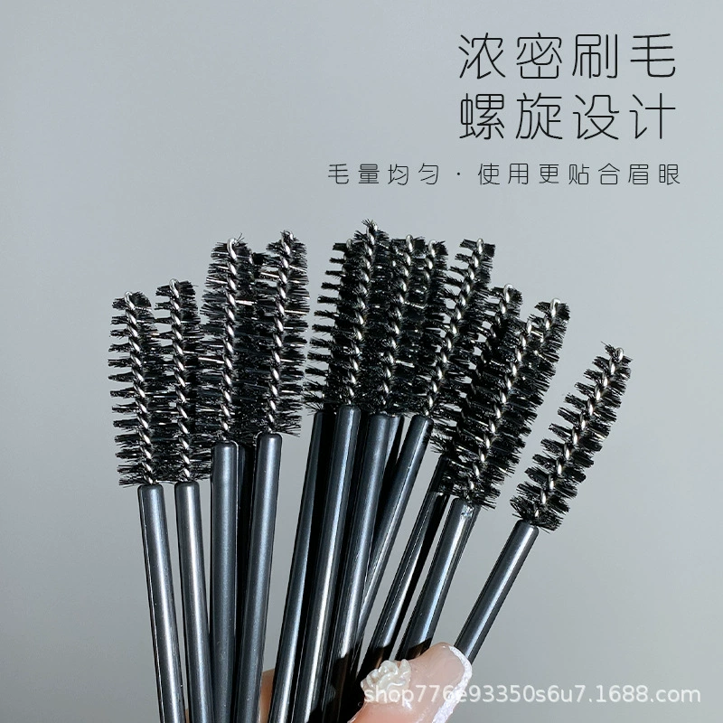 Disposable handheld brush for eyelashes for eyebrows