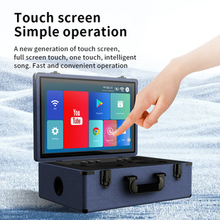 Cross-Border International Version Suitcase Audio 14inch Industrial Control Touch Screen Karaoke All-In-One Multi-Function Machine