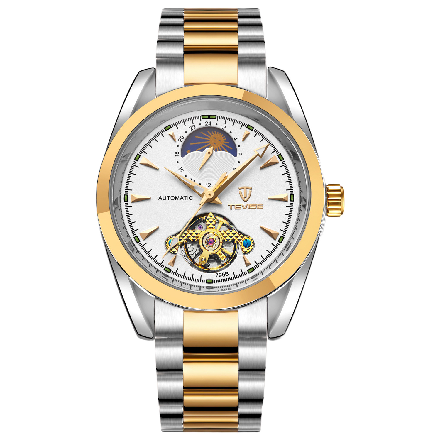 Swiss tevise Twis automatic mechanical watch watch Tourbillon stall waterproof men's star 3