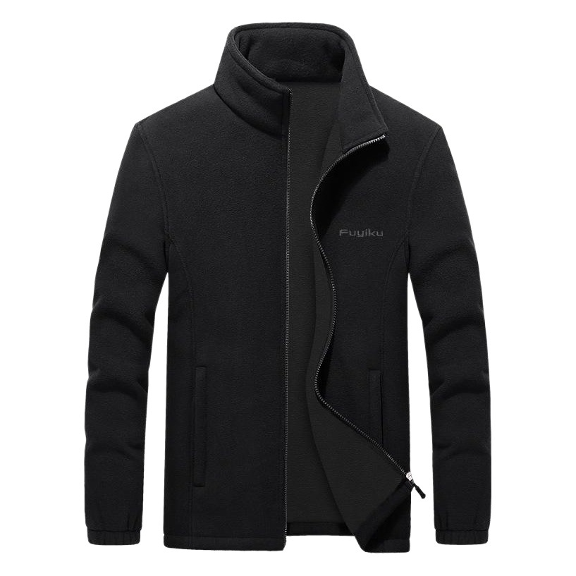 Fleece Clothes for Men and Women in Autumn and Winter Double-sided Fleece Fat Coat Extra Large Size Thickened Fleece Charge Clothes Liner