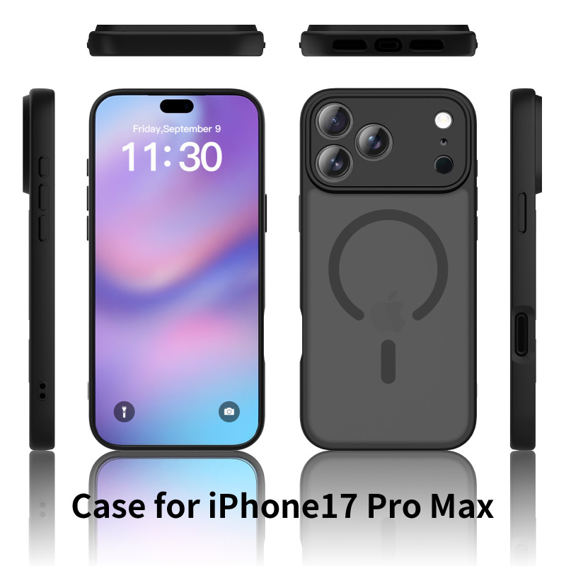 跨境适用iPhone17promax手机壳磨砂肤感苹果16全包磁吸防摔保护套|undefined